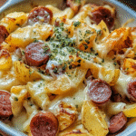 Cheesy Ranch Potatoes and Smoked Sausage