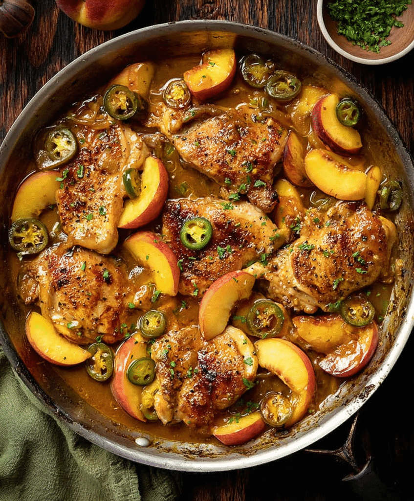 Jalapeño Peach Chicken