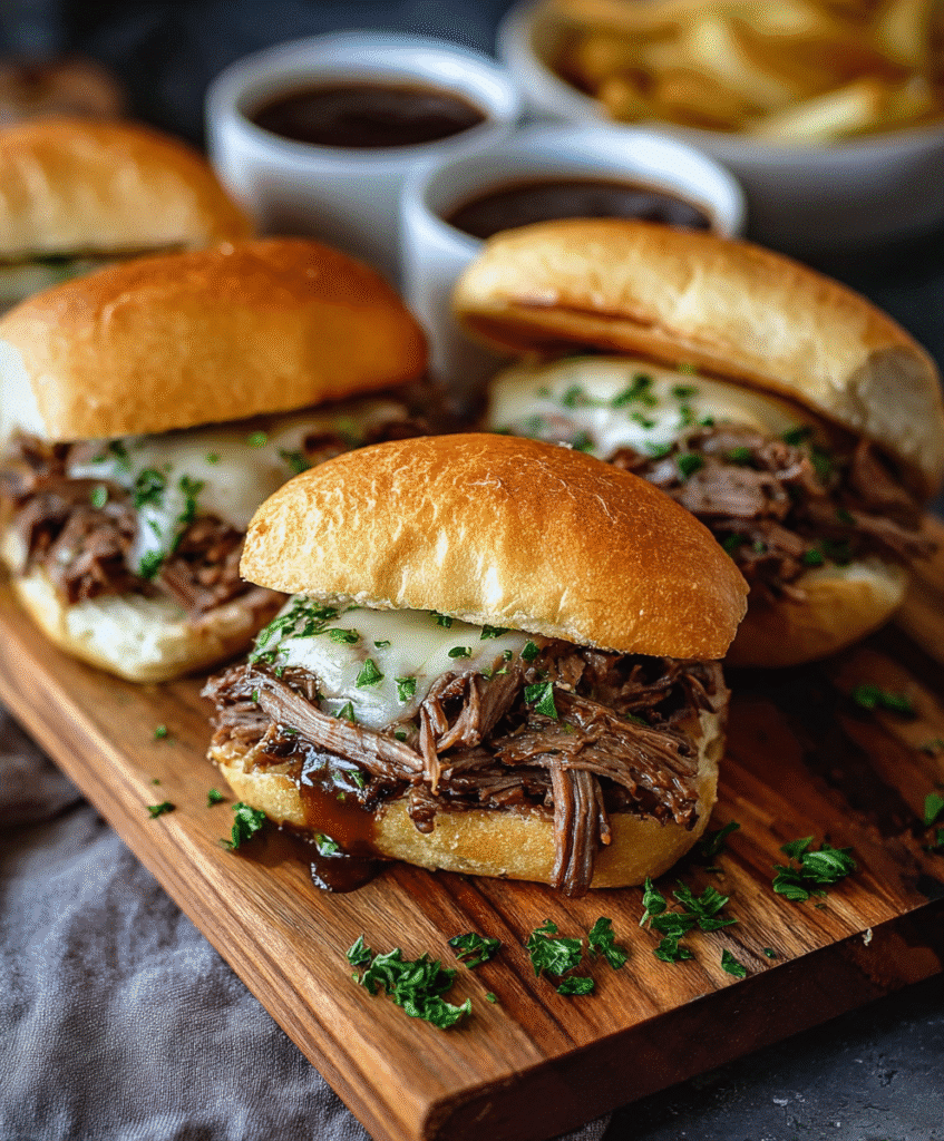 Crock Pot French Dip Sandwiches
