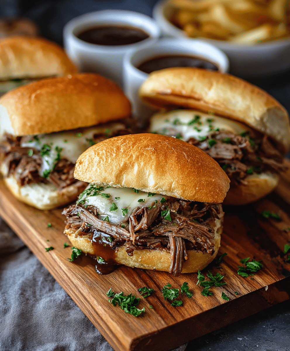 Crock Pot French Dip Sandwiches