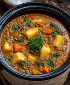Instant Pot Curried Lentil and Potato Stew