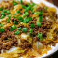 Low-Carb Mongolian Ground Beef and Cabbage