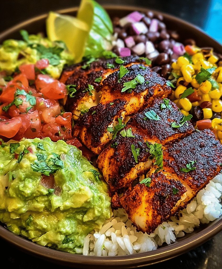 Blackened Fish Taco Bowls