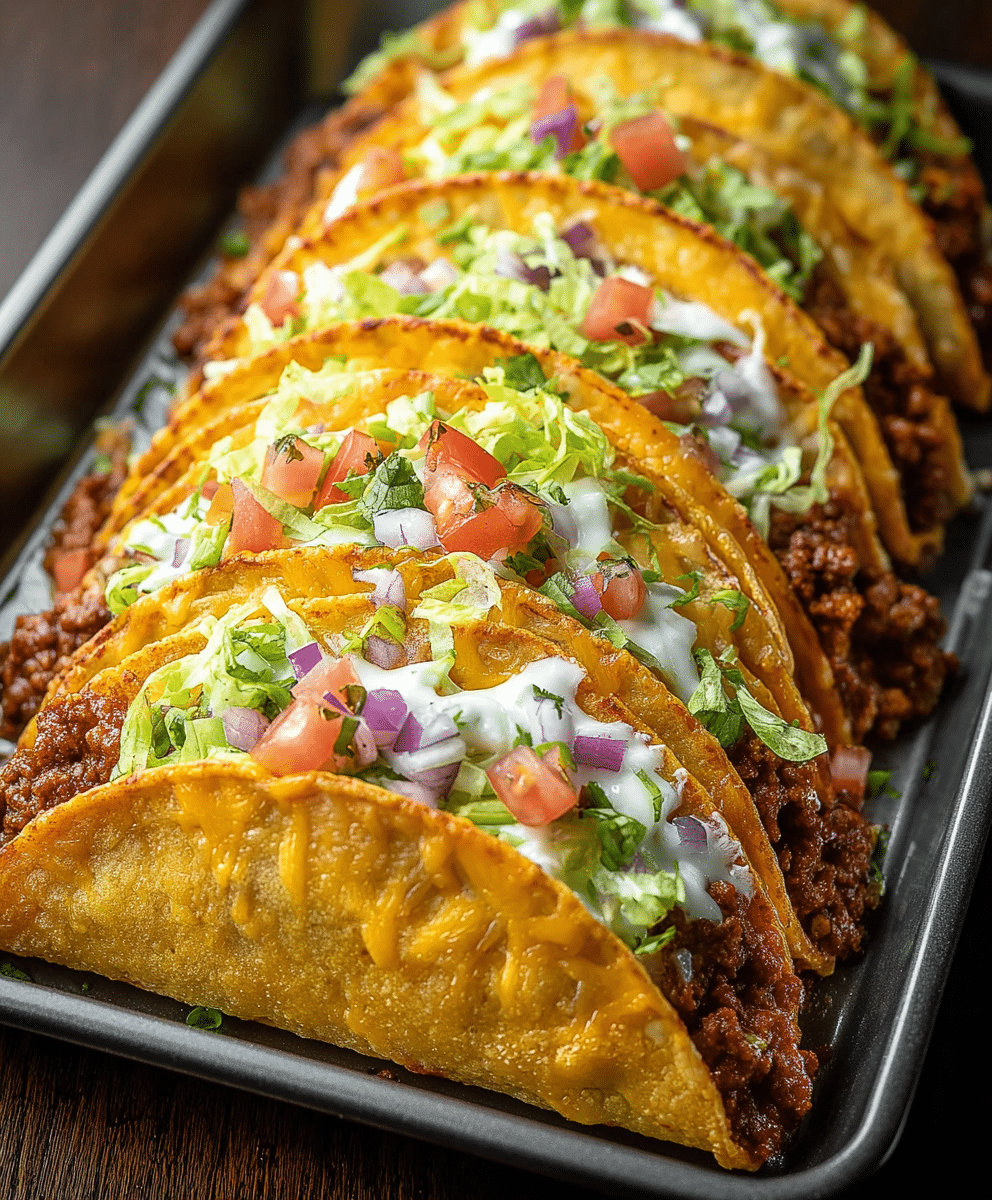 Oven-Baked Cheesy Tacos