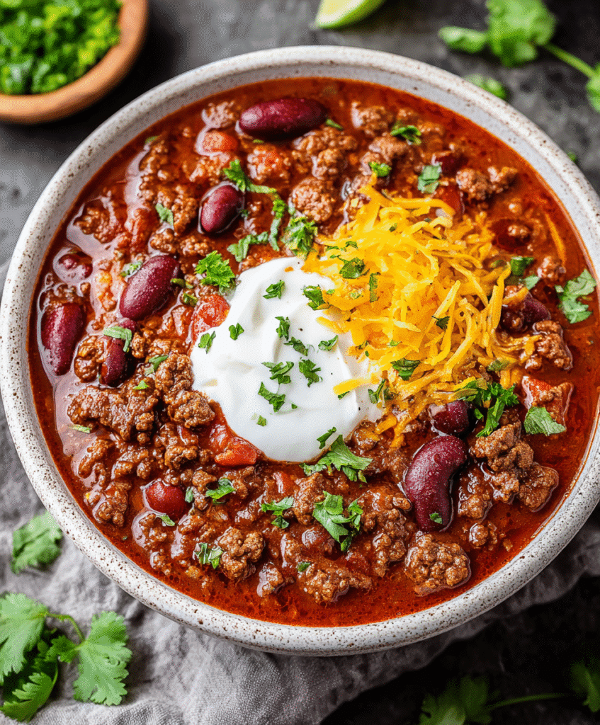Best Ground Beef Stovetop Chili