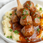 Slow Cooker Salisbury Steak Meatballs