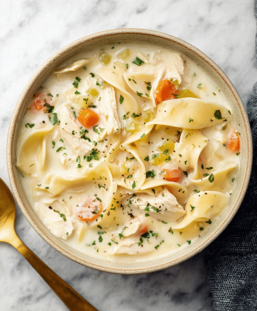 Creamy Chicken Noodle Soup