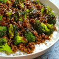 Quick & Easy Honey Garlic Ground Beef and Broccoli Stir-Fry