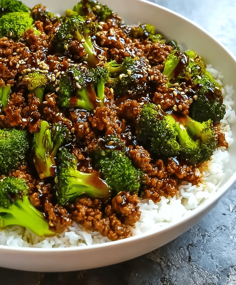Quick & Easy Honey Garlic Ground Beef and Broccoli Stir-Fry