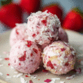 Strawberry Cheesecake Protein Balls