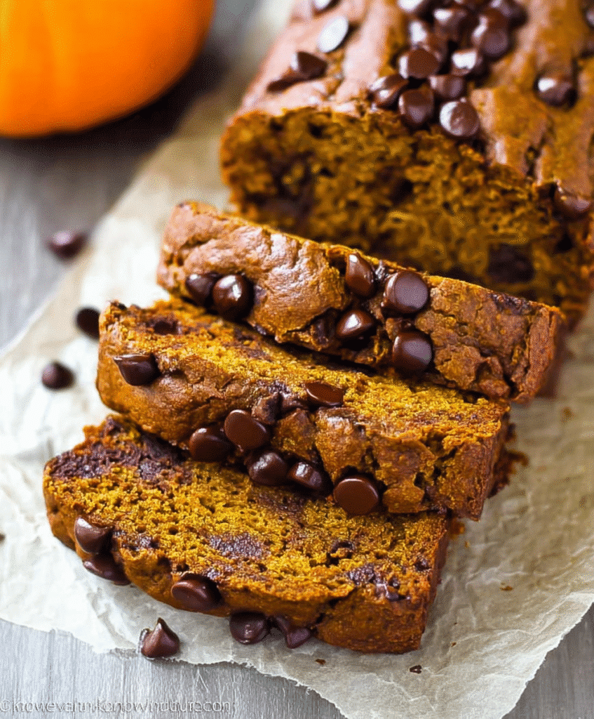 Banana Chocolate Chip Pumpkin Bread