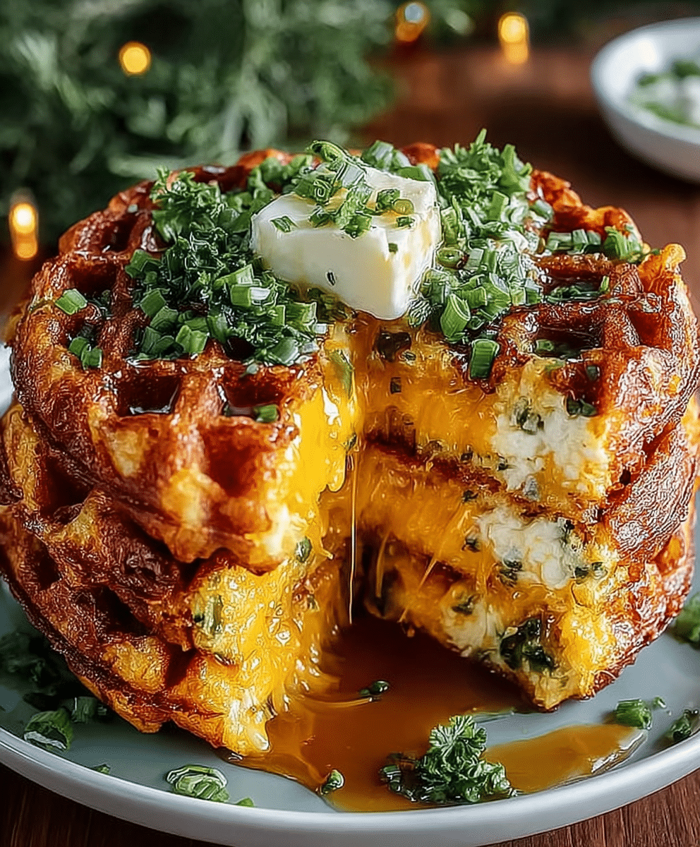 Cheddar Jalapeño Cornbread Waffles