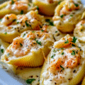 Creamy Seafood Stuffed Shells
