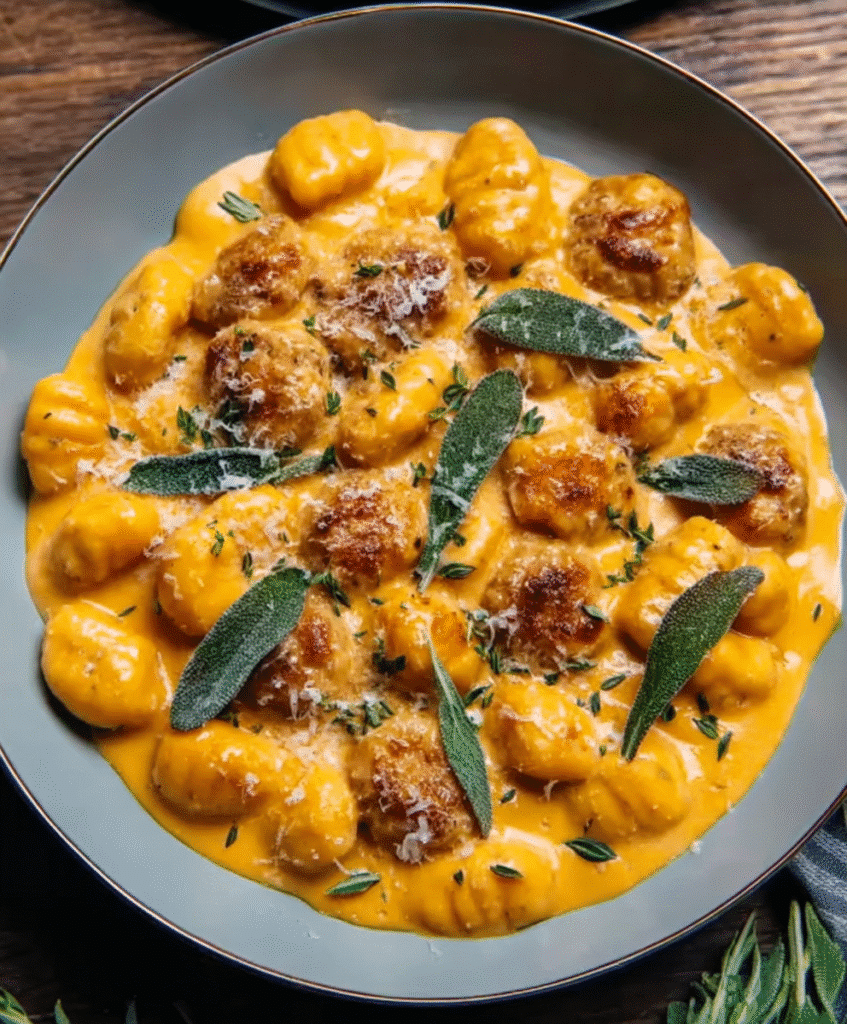 Creamy Pumpkin Gnocchi