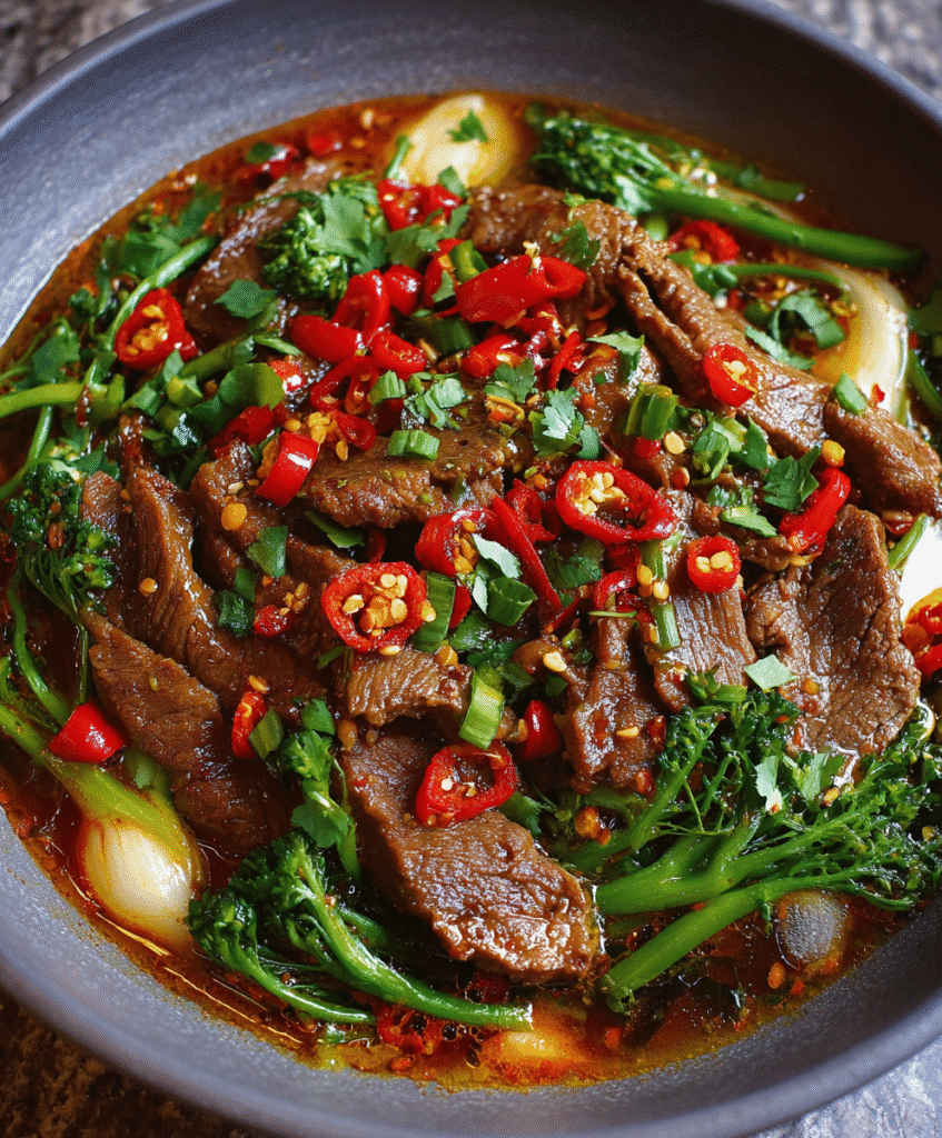 Spicy Sizzling Beef with Vegetables