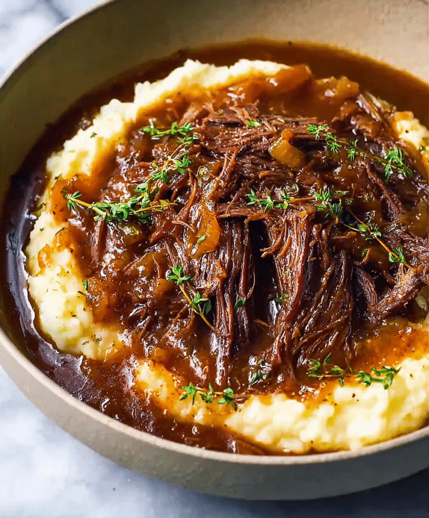 Comforting French Onion Pot Roast