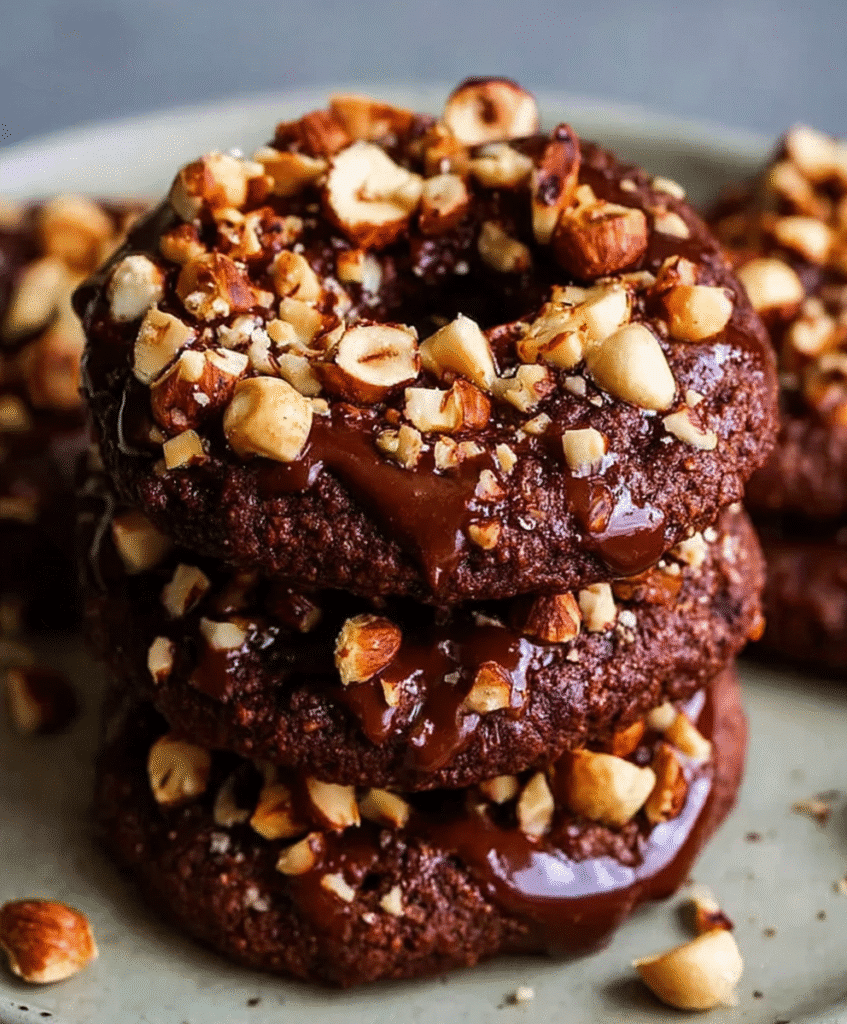 Chocolate Hazelnut Crunch Cookies