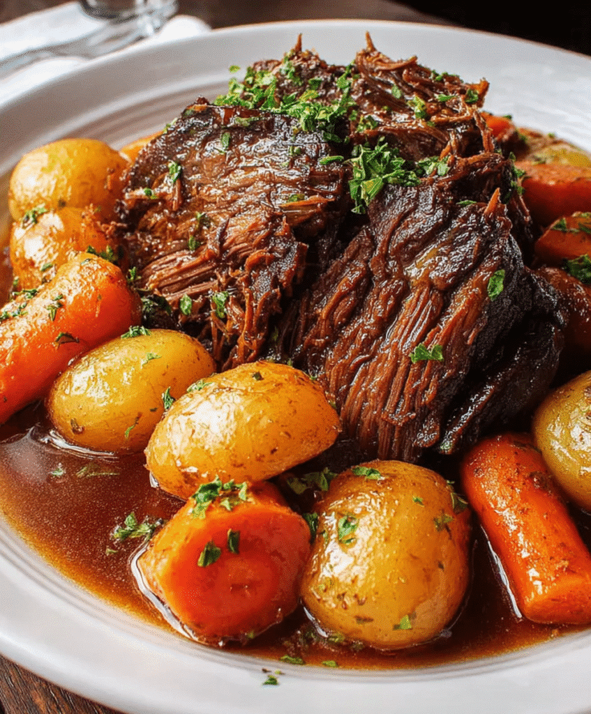 Pot Roast Slow Cooker Fast & Easy
