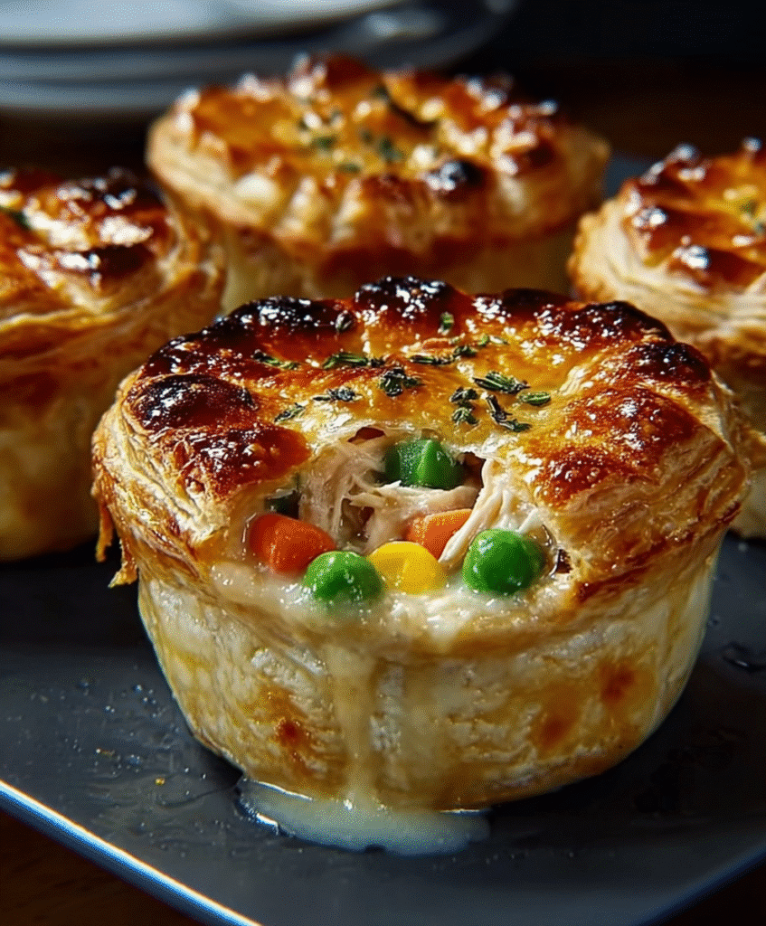 Easy Mini Chicken Pot Pies