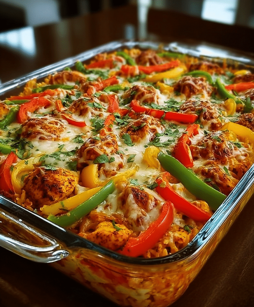 Fajita Chicken Casserole