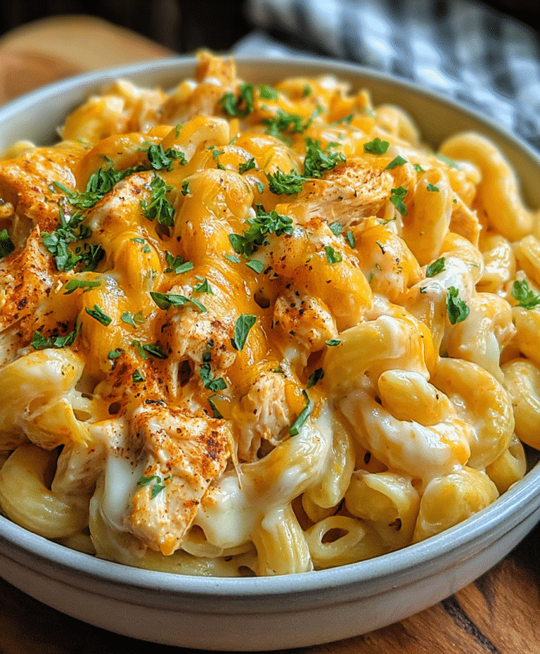Slow Cooker Creamy Buffalo Chicken Pasta