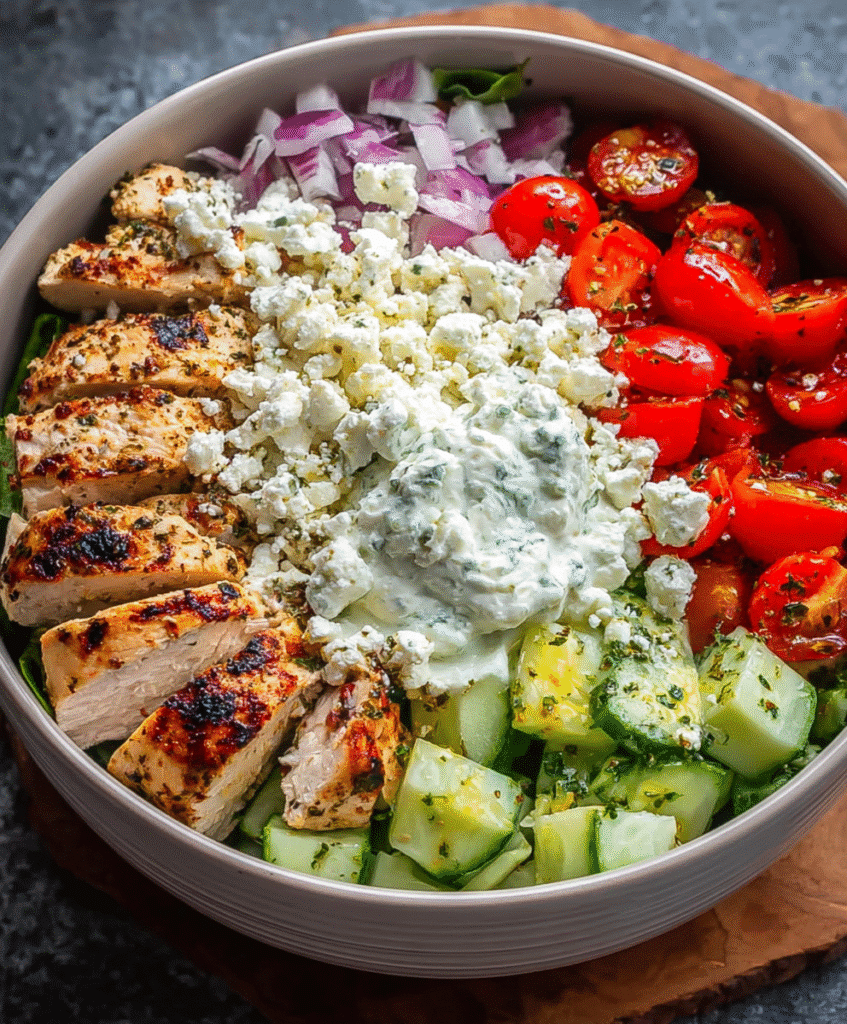 Greek Chicken Bowls