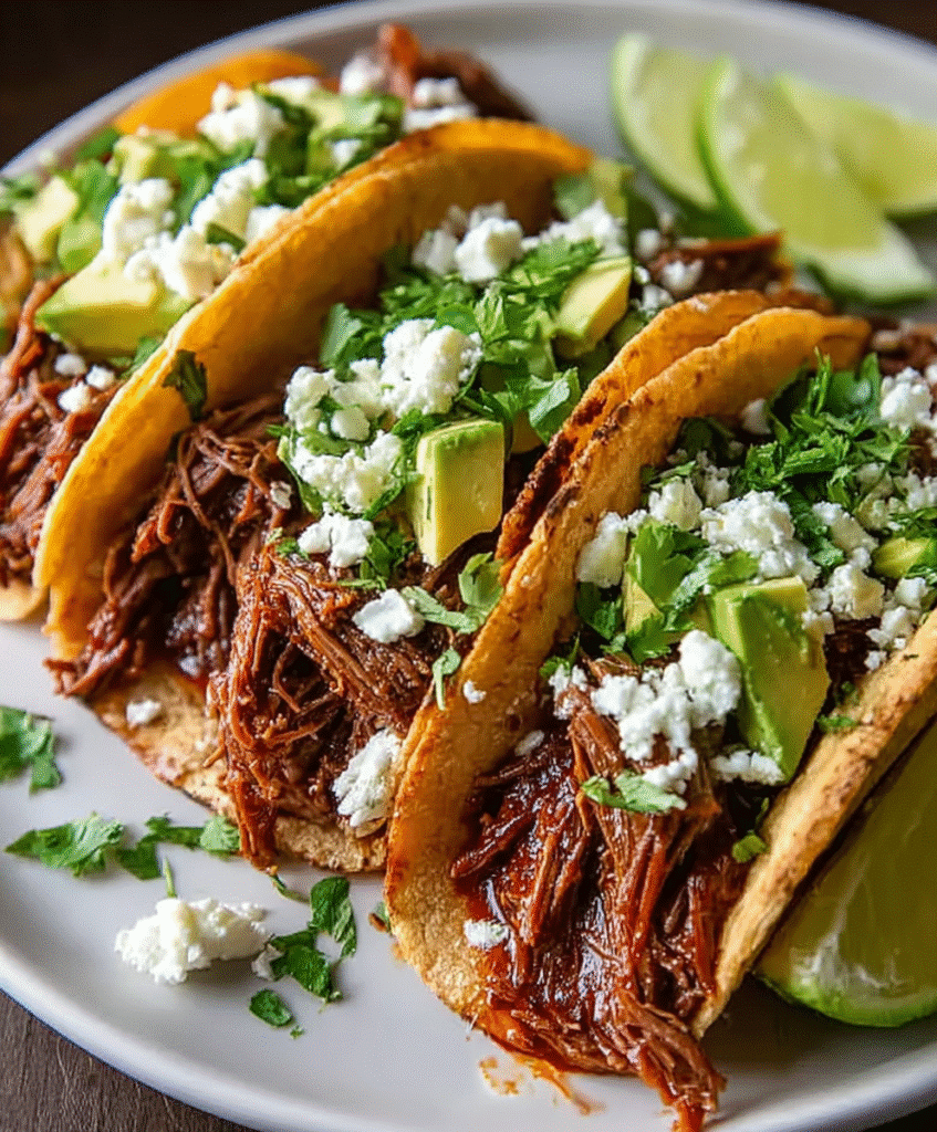 Crockpot Chipotle Pot Roast Tacos