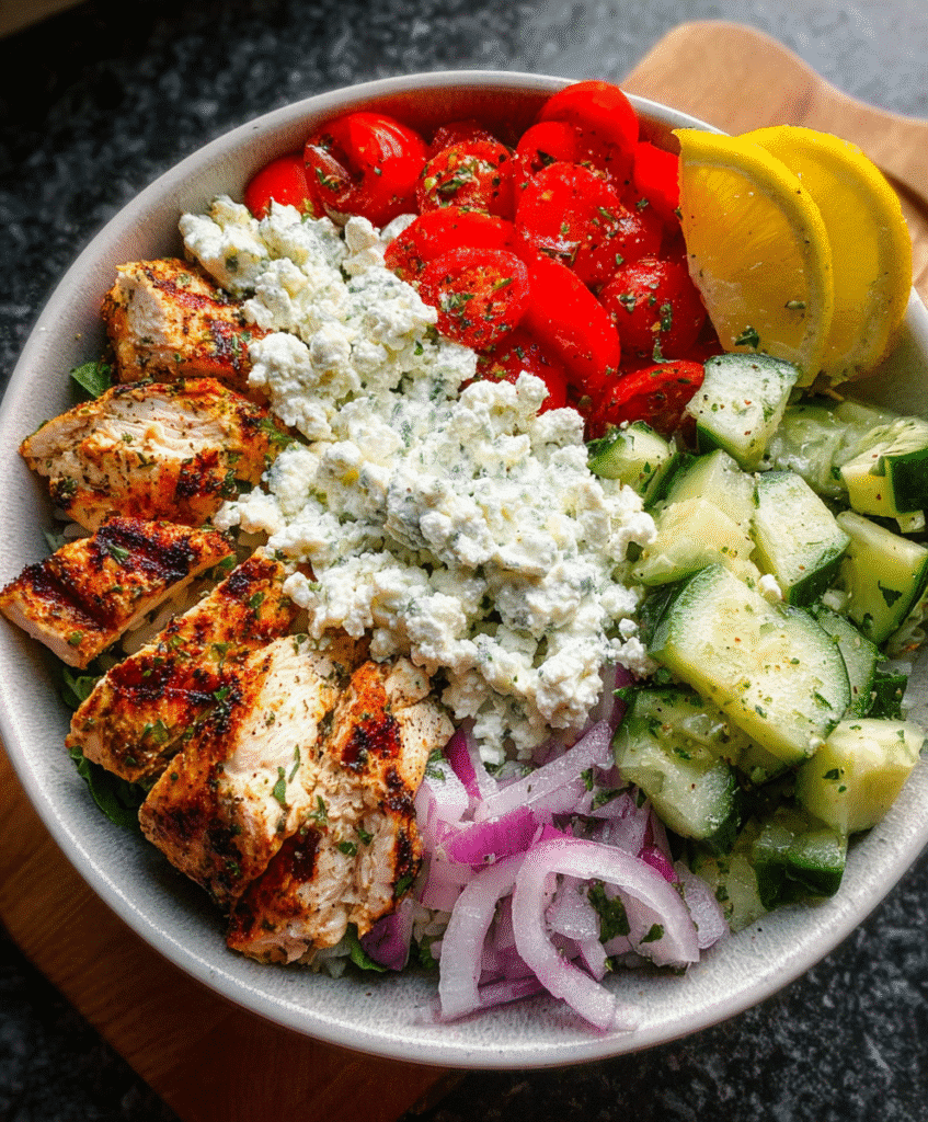 Greek Chicken Bowls