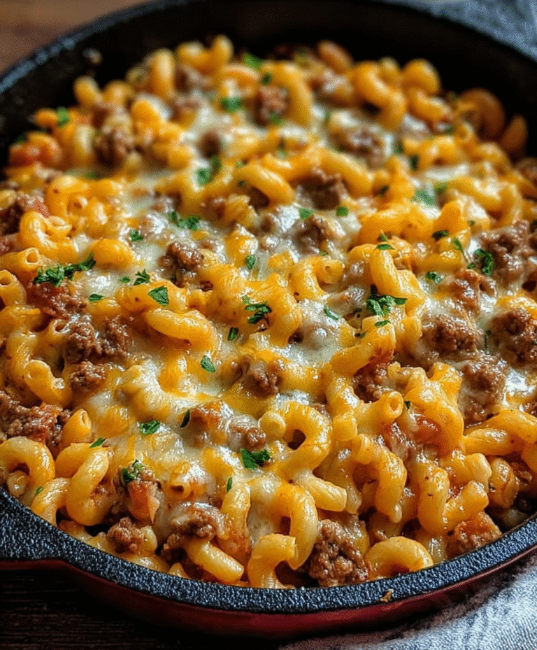 Easy Cheeseburger Macaroni Skillet in 30 Minutes