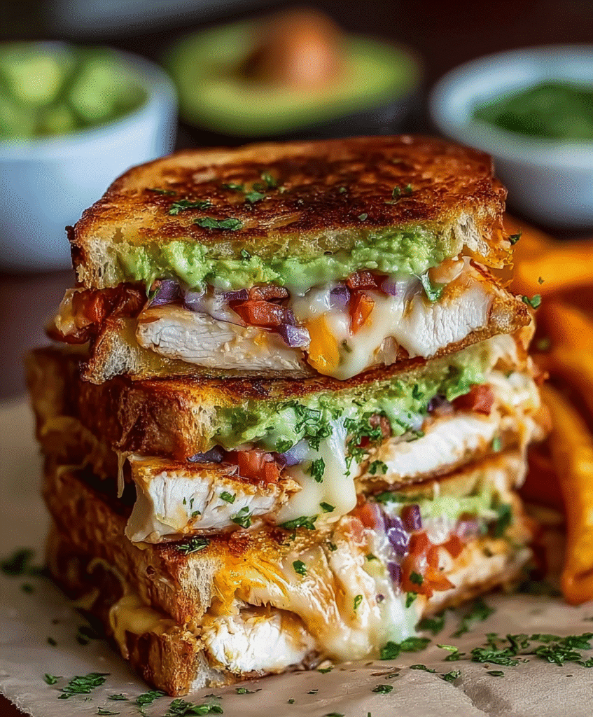 Chicken Avocado Melt Sandwich