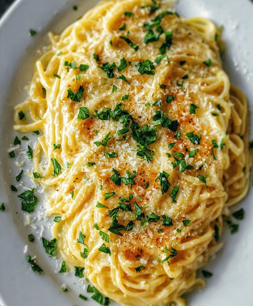Buttery Garlic Noodles with Parmesan