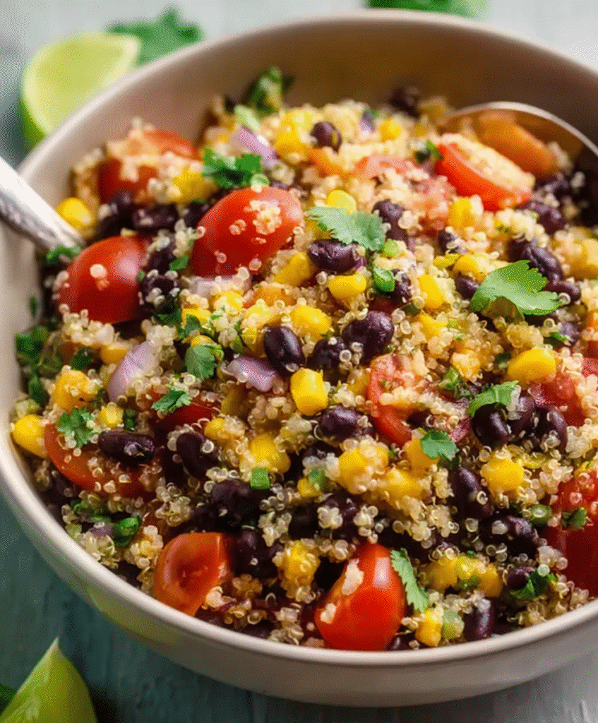 Sweet Corn and Black Bean Quinoa Salad