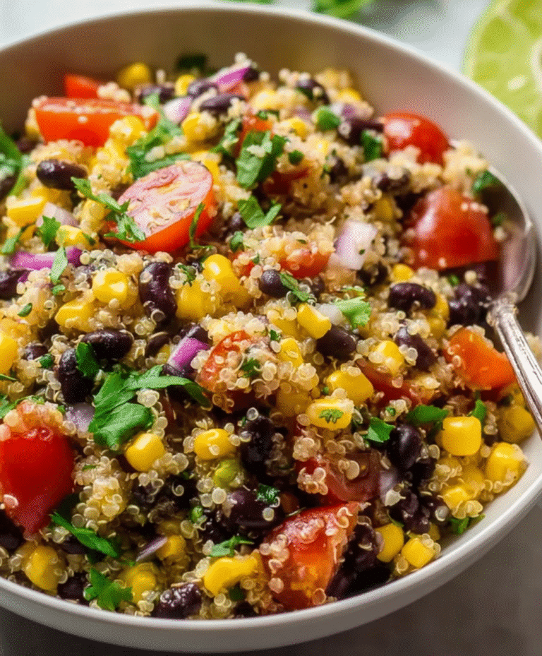 Sweet Corn and Black Bean Quinoa Salad