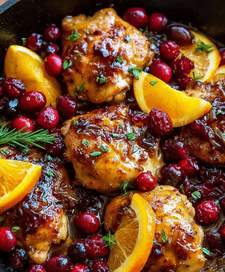 Skillet Cranberry Orange Chicken