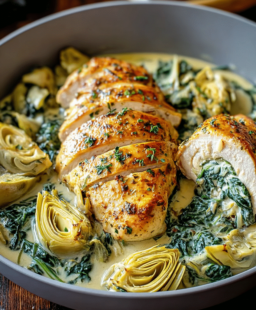 Spinach Artichoke Chicken