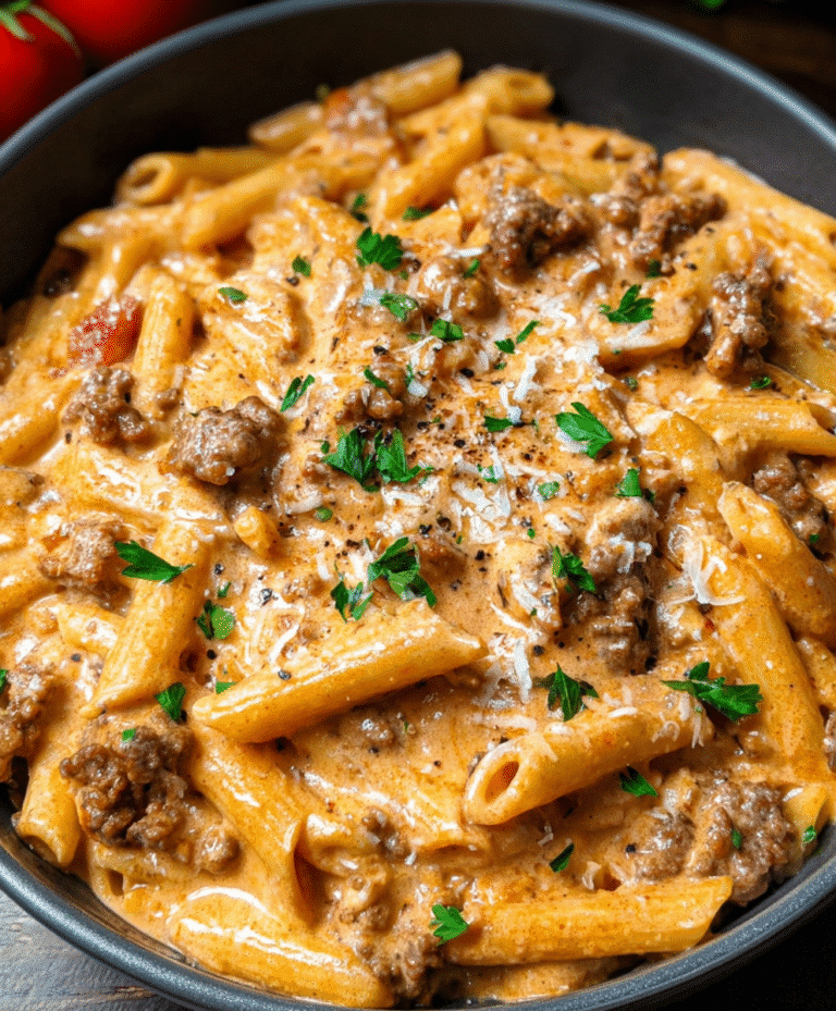 High Protein Creamy Beef Pasta Recipe for Quick Weeknight Dinners