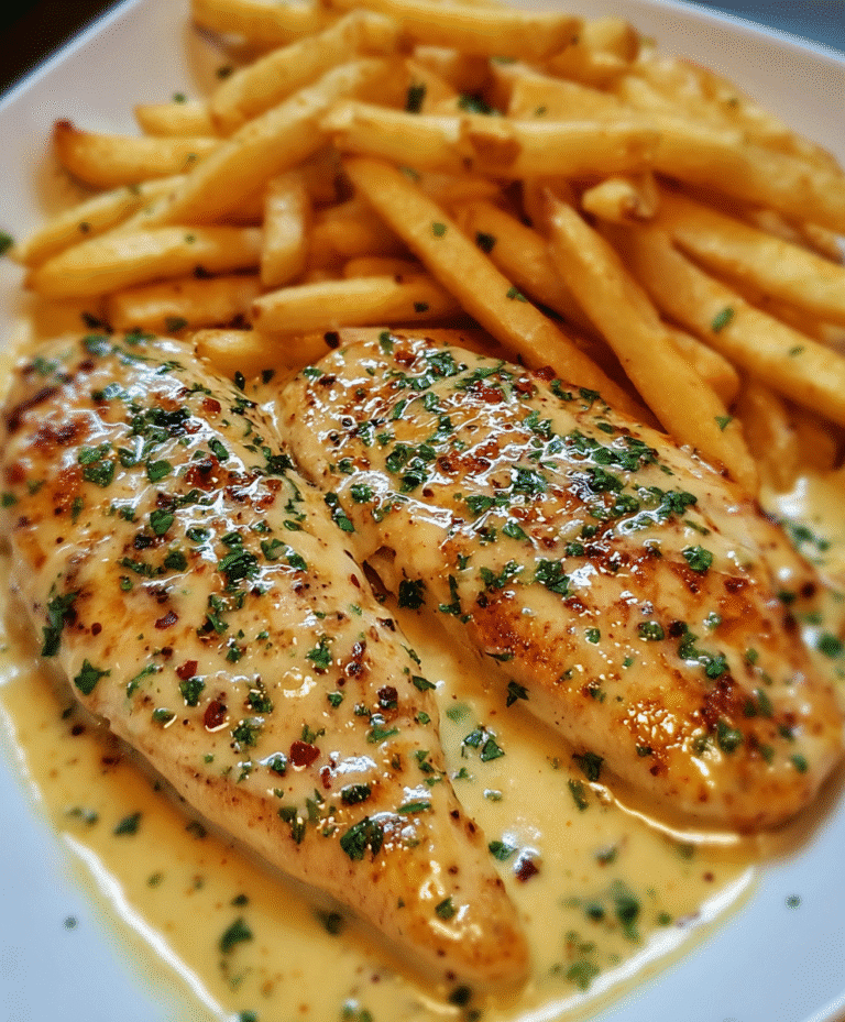 Chicken Fillet in Spicy, Creamy Garlic-Parmesan Sauce