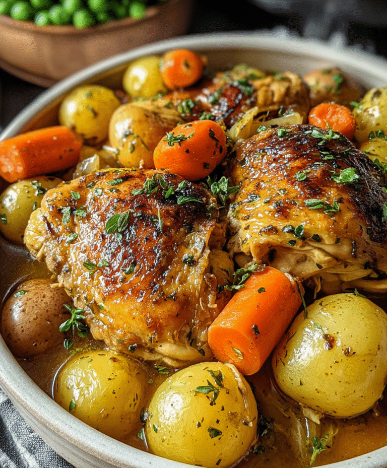 Slow Cooker Honey Garlic Chicken and Vegetables