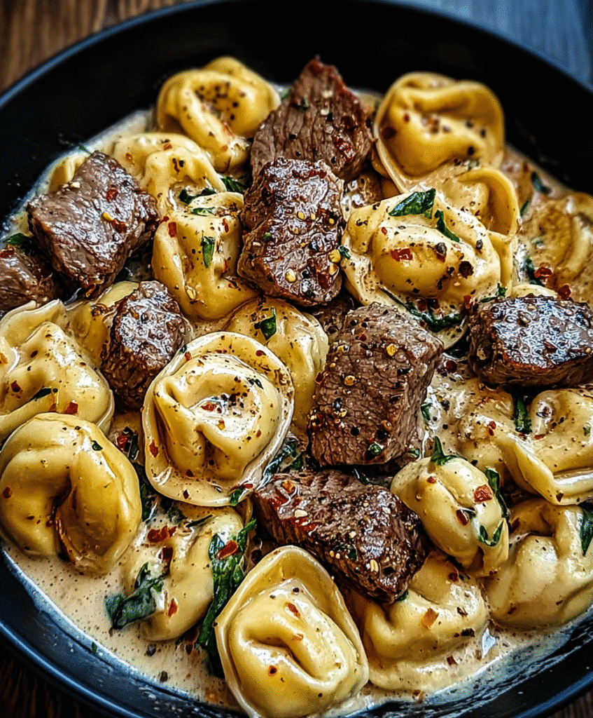 Garlic Steak Tortellini