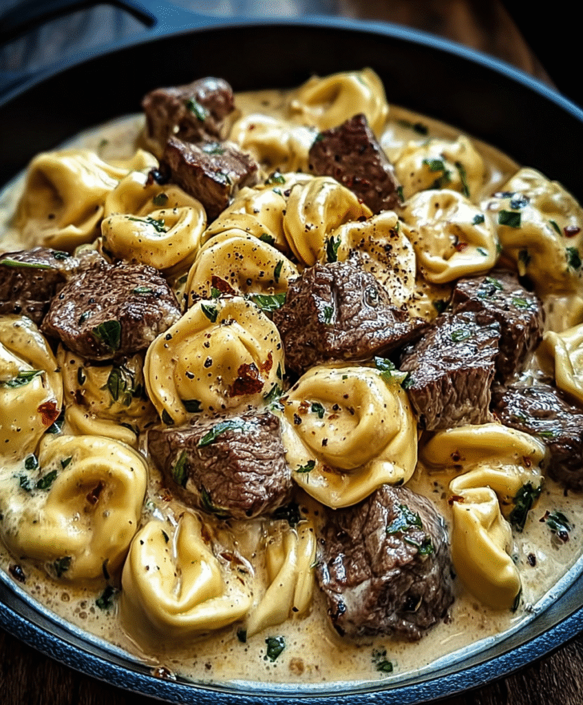 Garlic Steak Tortellini