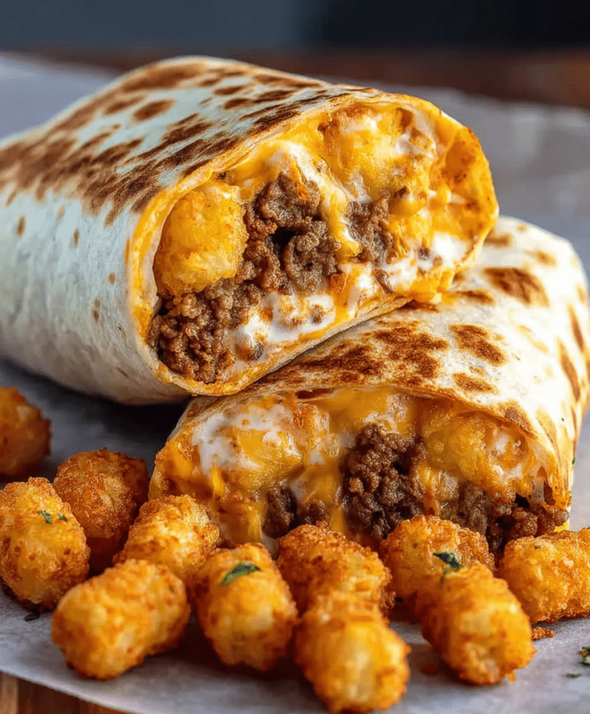 Cheesy Potato Burritos Comfort Meal Recipe