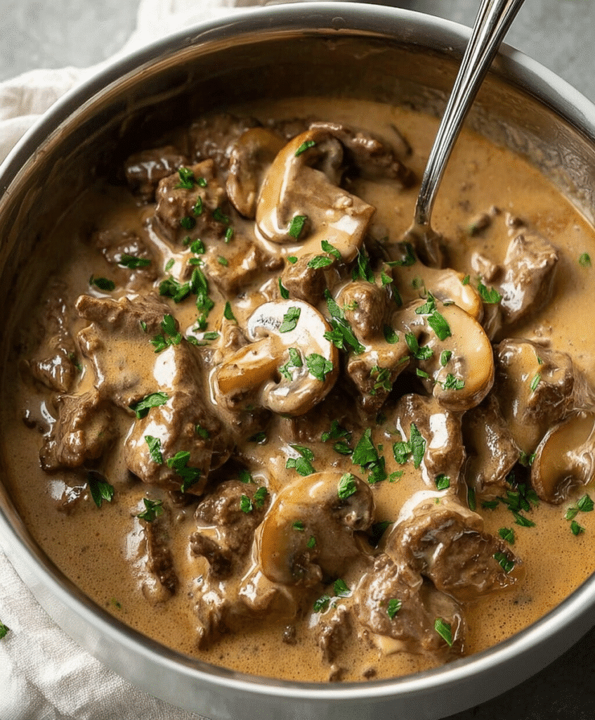Homemade Beef Stroganoff