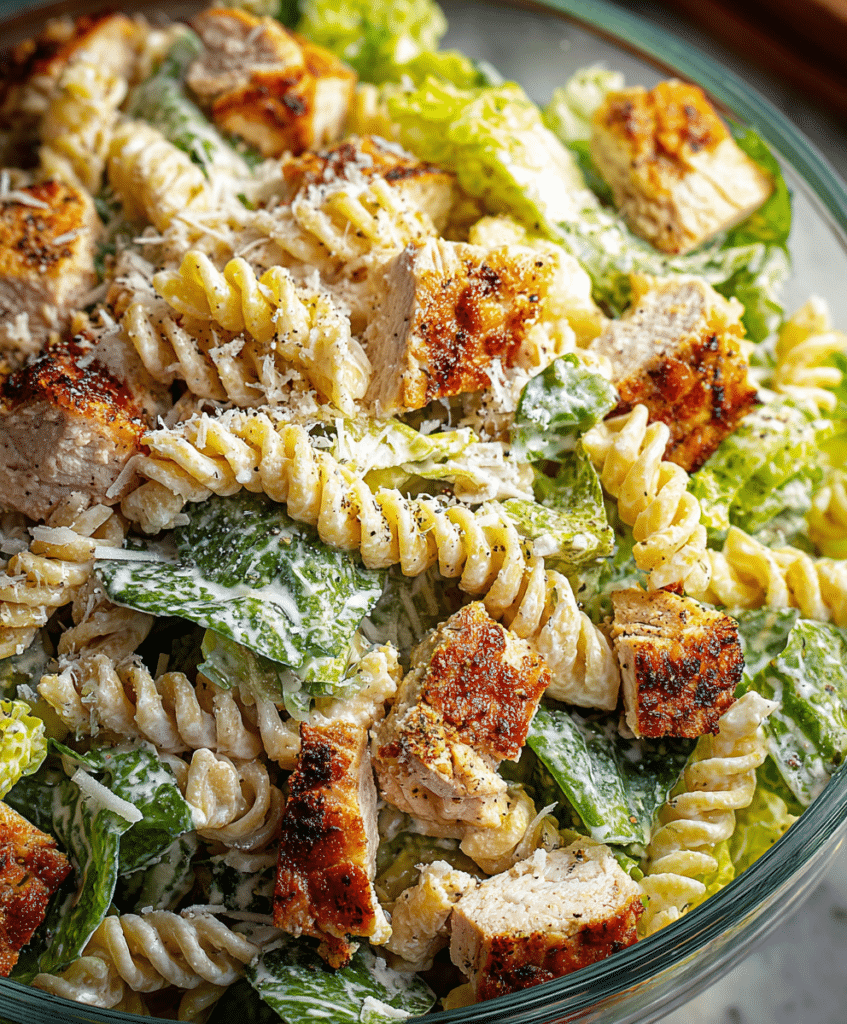 Chicken Caesar Pasta Salad